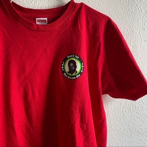 red supreme MLK dream tee